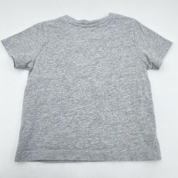 Janie & Jack Boy's Grey Adventures Parrot Macaw Embroidered SS Tee Size 18-24M - Picture 5 of 5